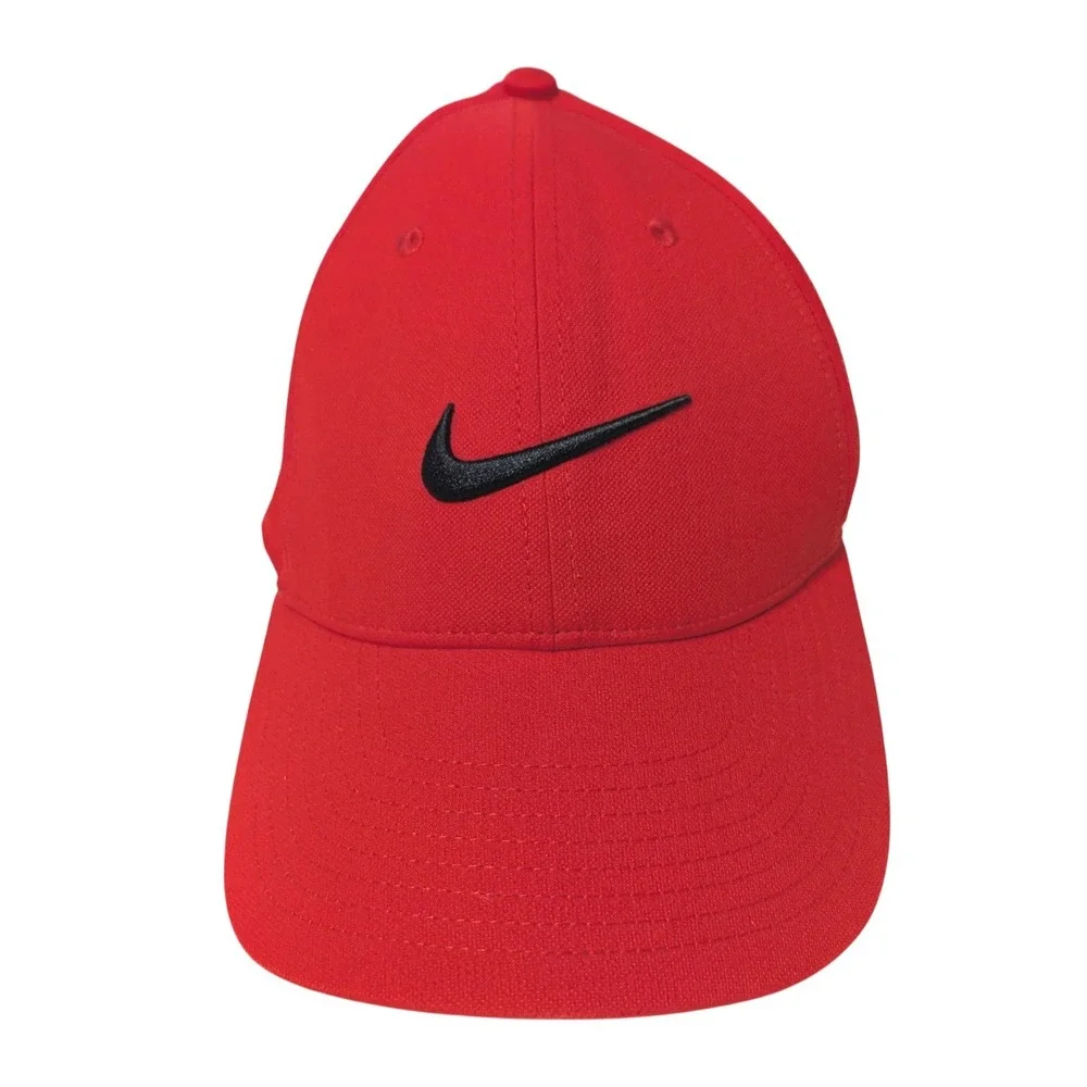 Nike Legacy91 Adjustable Hat University Red Black Swoosh CW6327-657 Mens OSFM